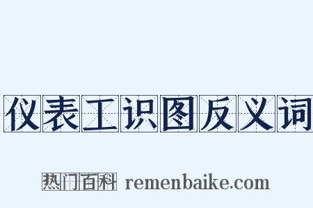 仪表工识图反义词是什么意思的图片